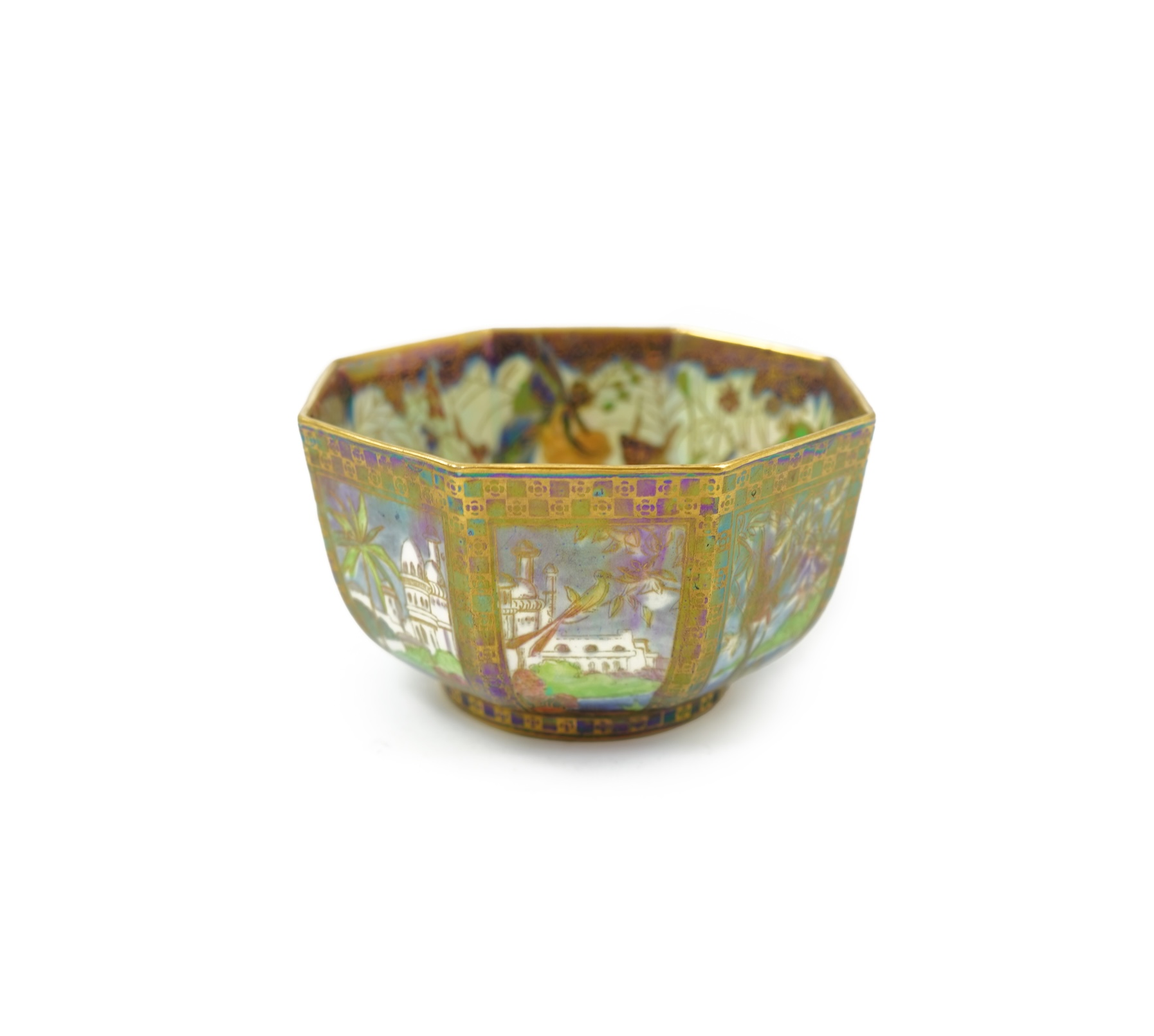 Daisy Makeig-Jones (1881-1945) for Wedgwood: A Fairyland lustre ‘Dana’ octagonal bowl